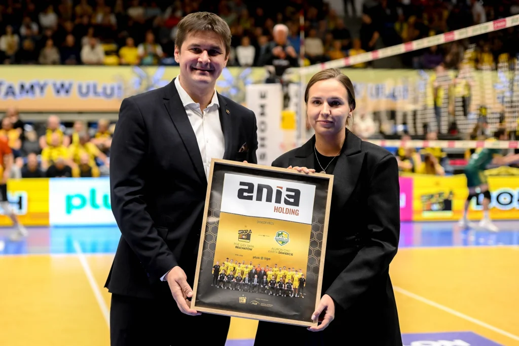 Mecz Skra Bełchatów Ania Holding sponsorem meczu