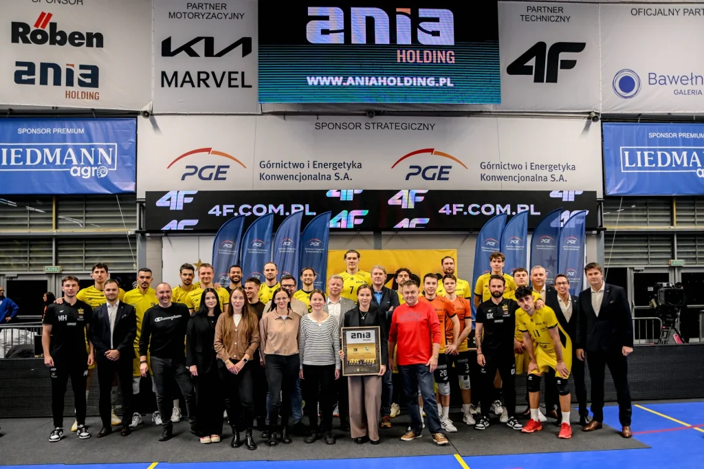 Mecz Skra Bełchatów Ania Holding sponsorem meczu