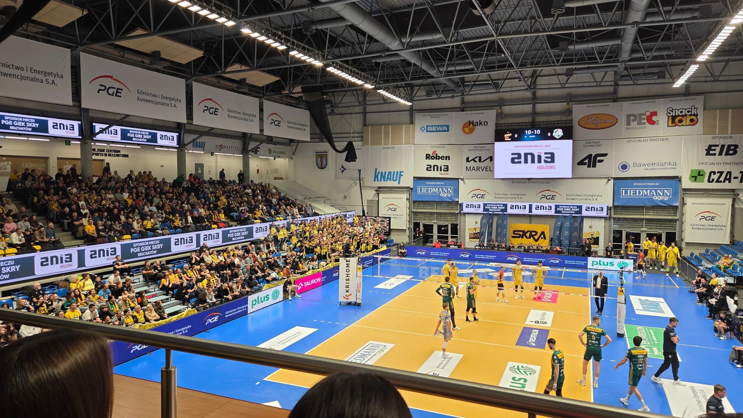 Mecz Skra Bełchatów Ania Holding sponsorem meczu