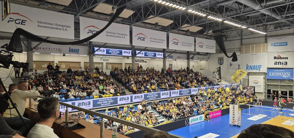 Mecz Skra Bełchatów Ania Holding sponsorem meczu